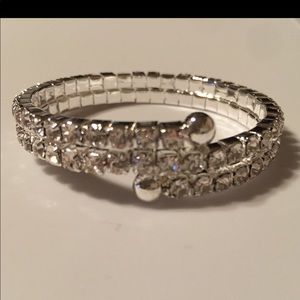 Girls' Rhinestone Clip Bracelet
